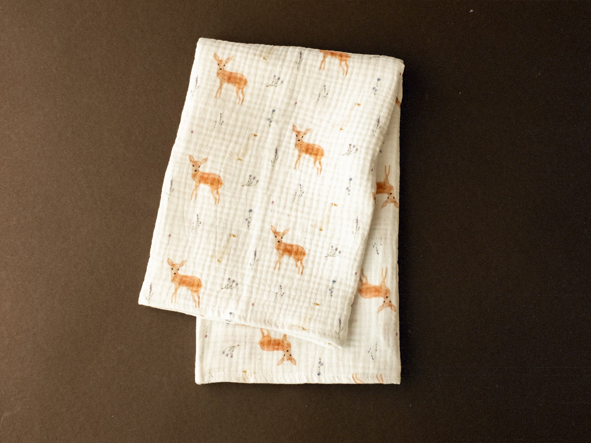 Muszlin babakendő - Őzgida kertje