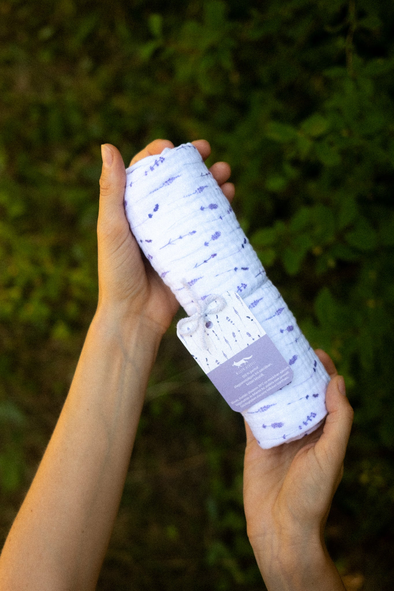 Muszlin babakendő - Levendula Tihany