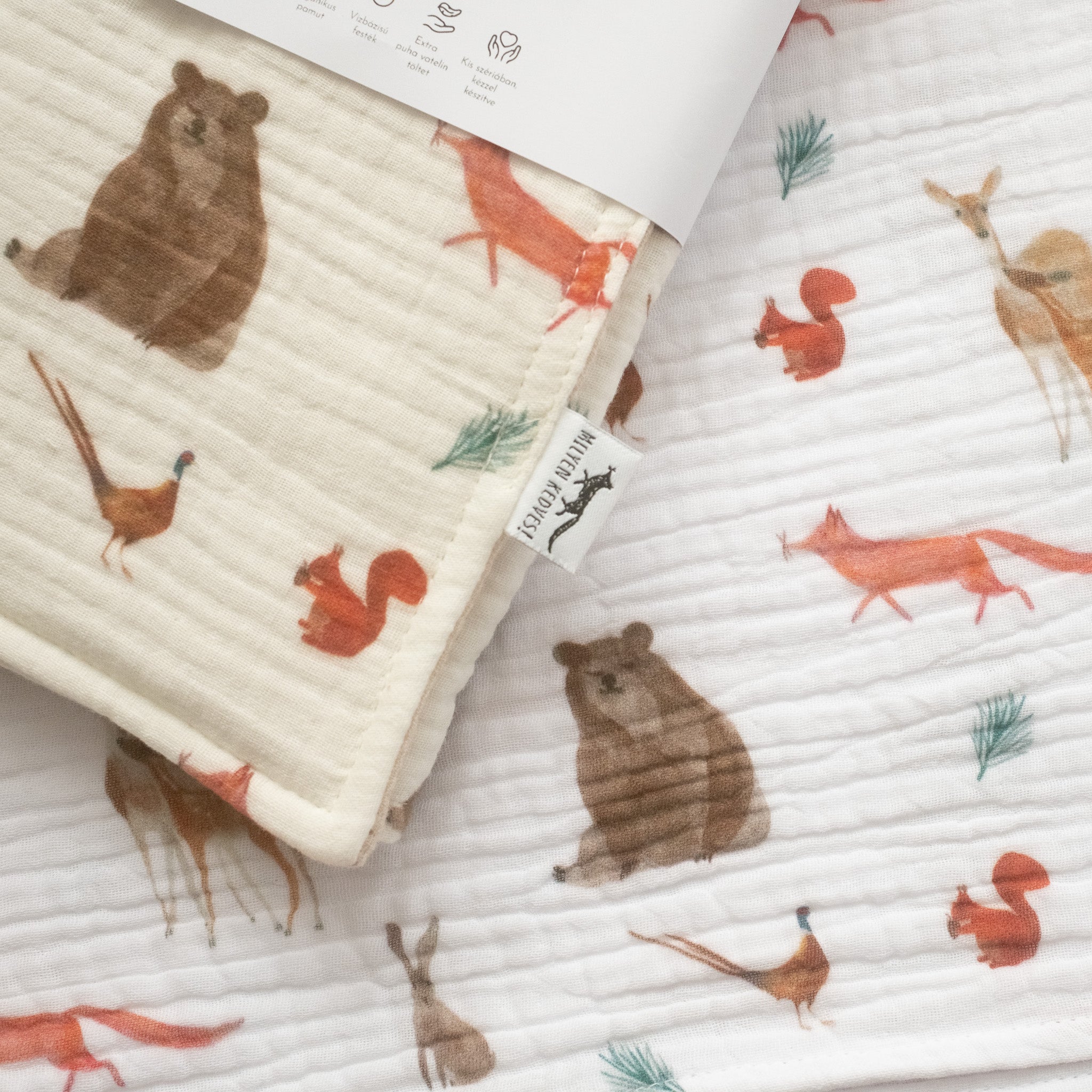 Lapos muszlin kispárnák - színeltérés