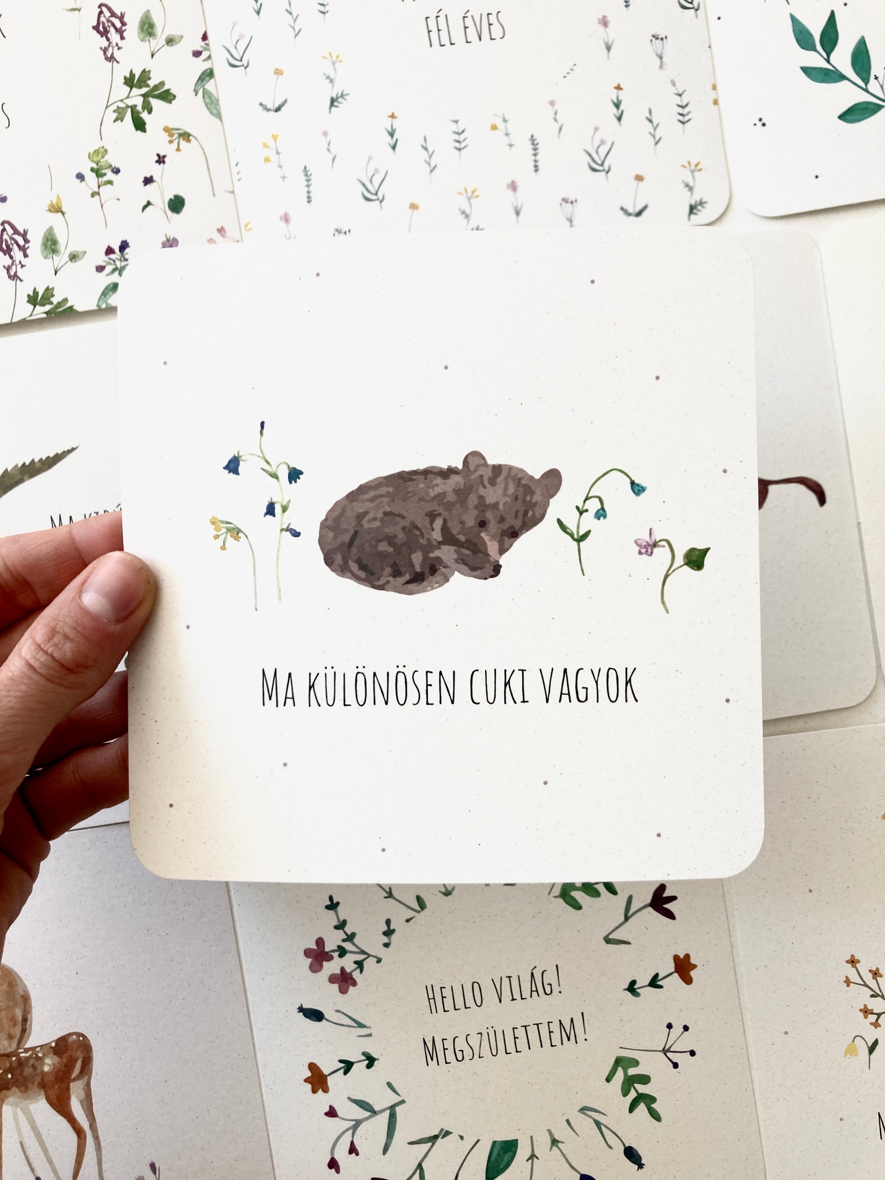 Mérföldkő babakártya csomag
