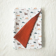 Kétrétegű muszlin takaró - Bükk és Mátra kollekció