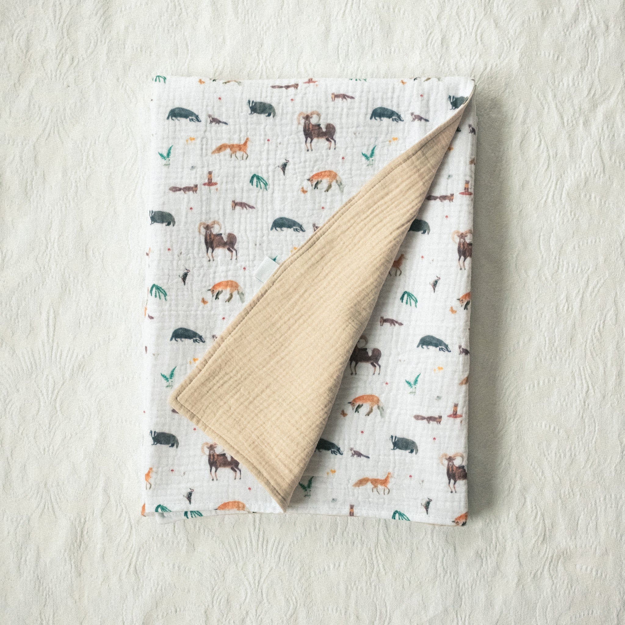 Kétrétegű muszlin takaró - Bükk és Mátra kollekció